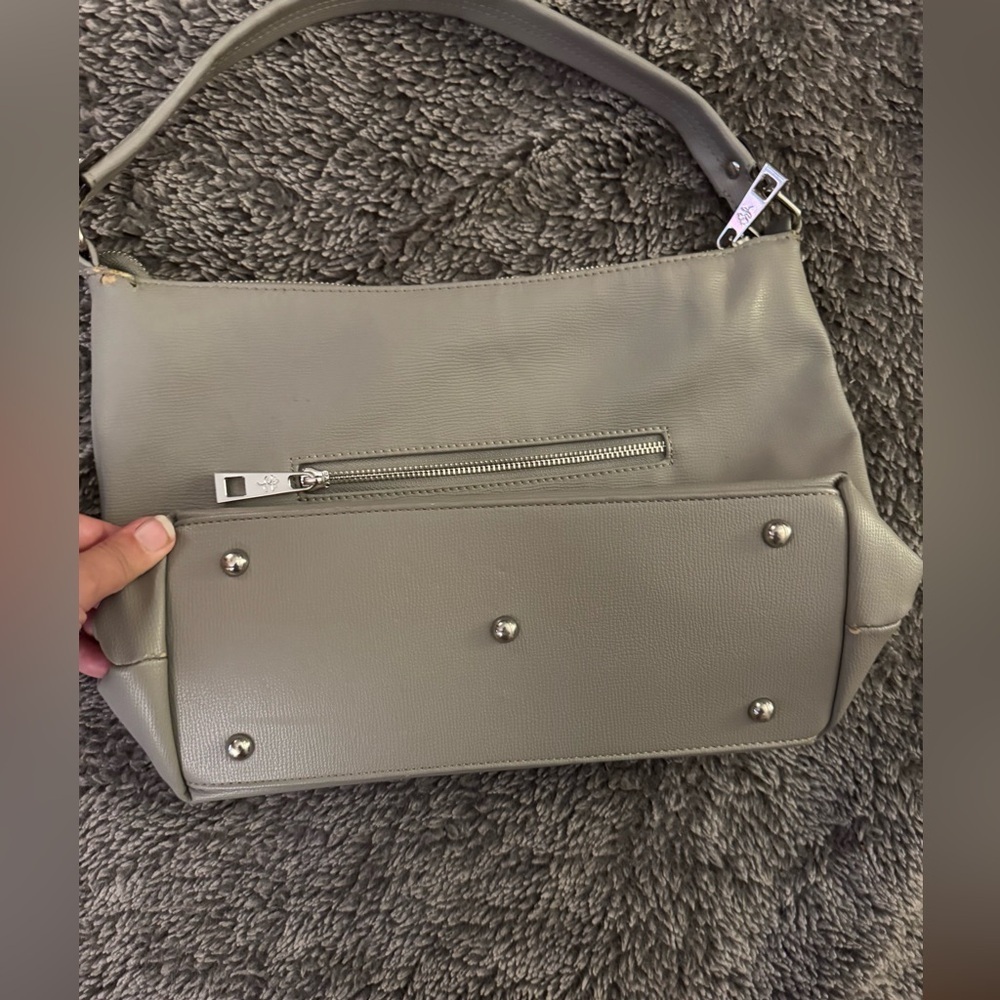 JENNA KATOR Gray Shoulder Bag Silver hardware - Picture 10 of 16